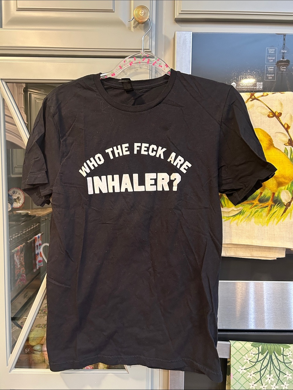 Black Graphic Tee "Who The Feck Are Inhaler?" Concert tee